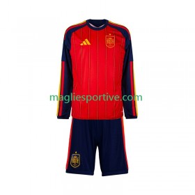 Completo Calcio Spagna Bambino Divisa Prima Mondiali 2026 ML